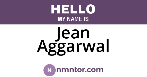 Jean Aggarwal