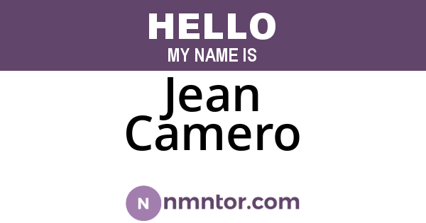 Jean Camero