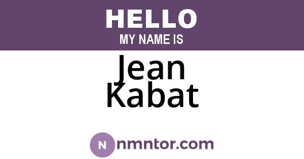 Jean Kabat