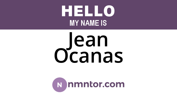Jean Ocanas