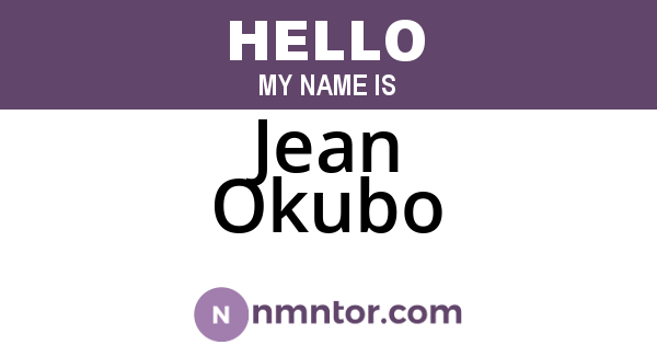 Jean Okubo