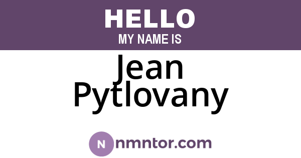 Jean Pytlovany