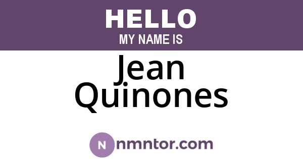 Jean Quinones