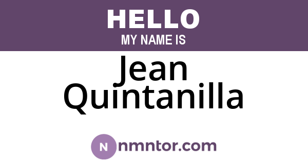 Jean Quintanilla