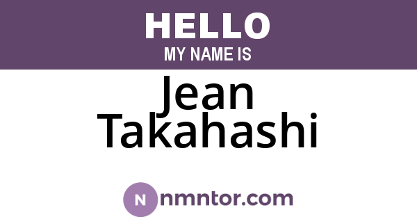 Jean Takahashi