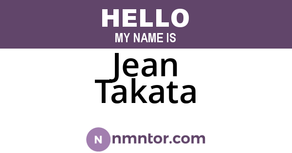 Jean Takata