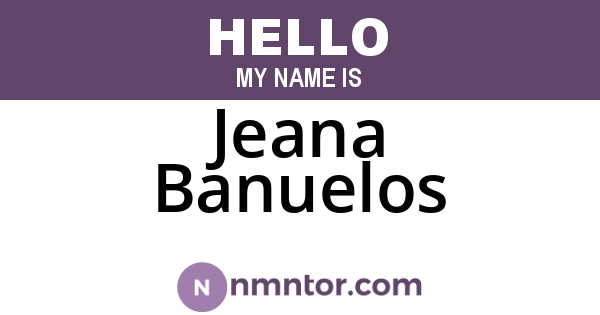 Jeana Banuelos