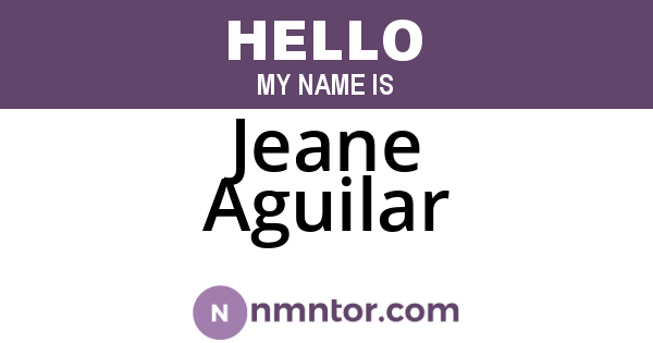 Jeane Aguilar