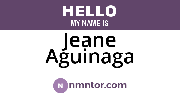 Jeane Aguinaga