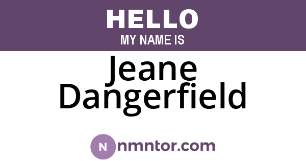 Jeane Dangerfield