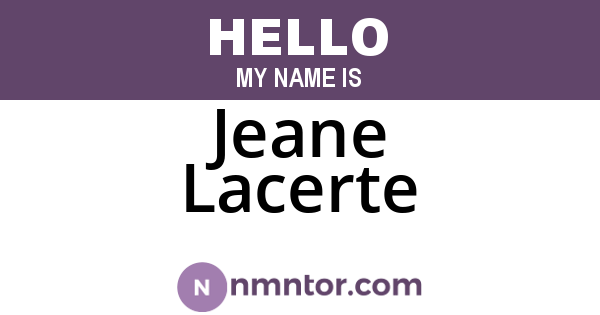 Jeane Lacerte