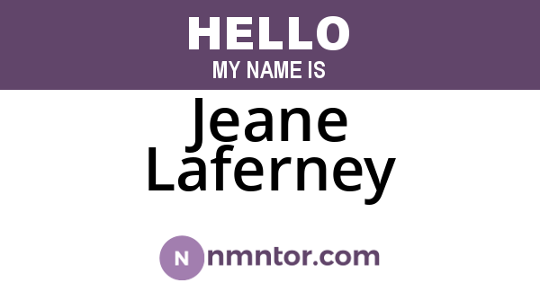 Jeane Laferney