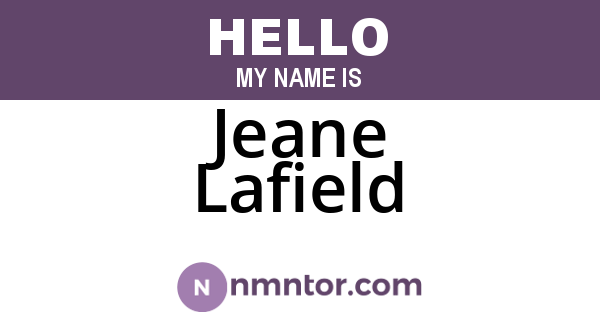 Jeane Lafield