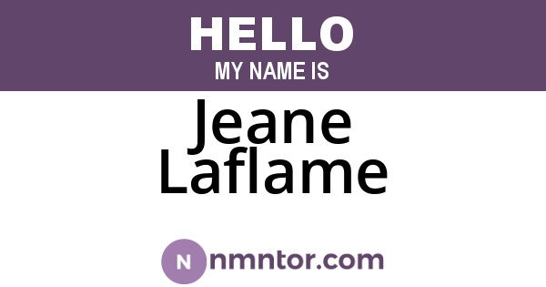 Jeane Laflame
