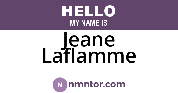 Jeane Laflamme