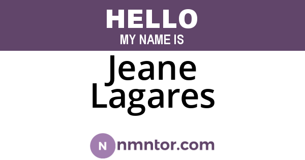 Jeane Lagares