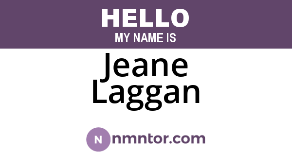 Jeane Laggan