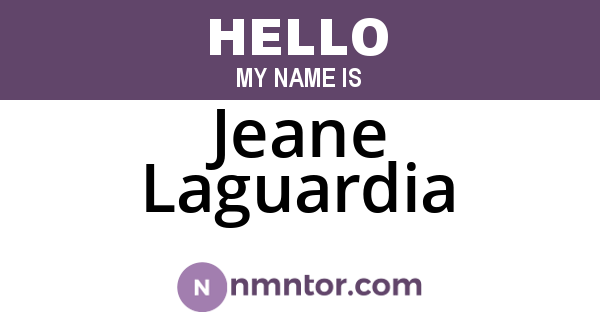 Jeane Laguardia