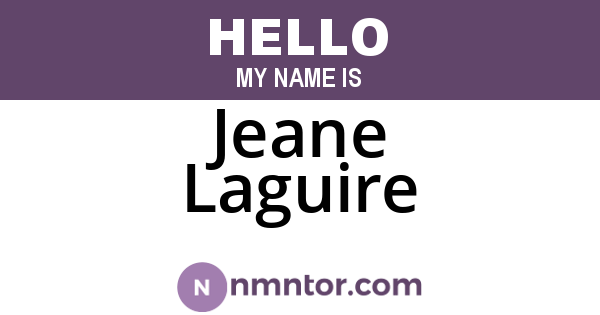 Jeane Laguire