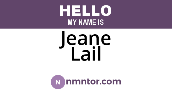 Jeane Lail