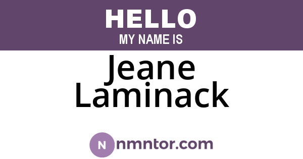 Jeane Laminack