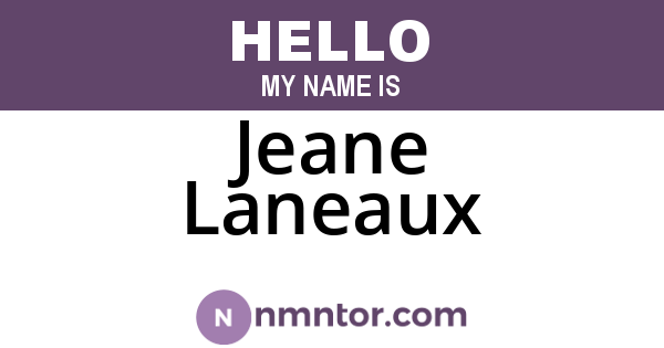Jeane Laneaux