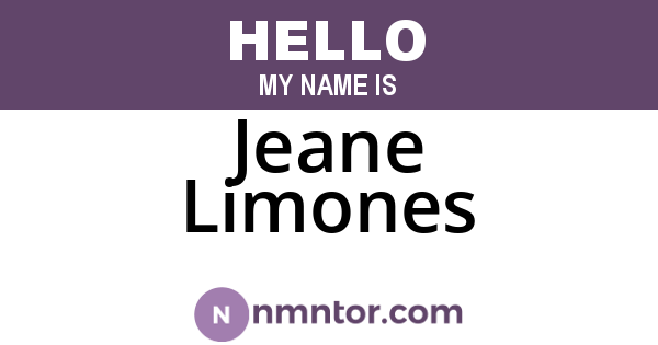 Jeane Limones