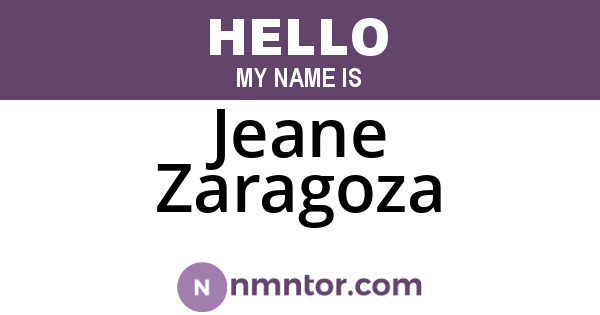 Jeane Zaragoza