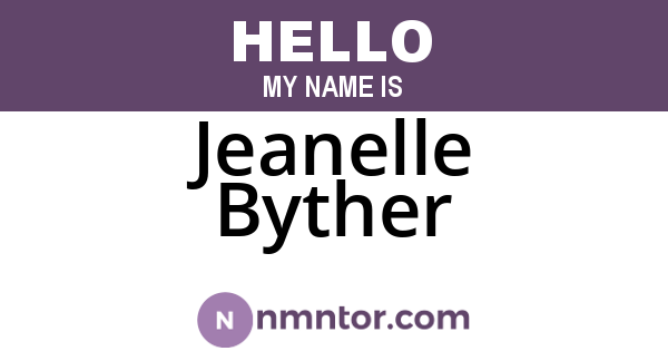 Jeanelle Byther