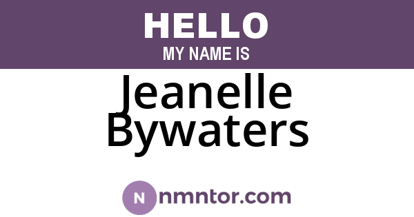 Jeanelle Bywaters