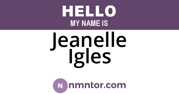 Jeanelle Igles