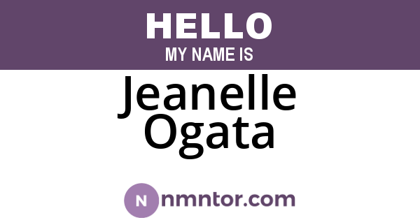 Jeanelle Ogata