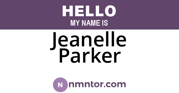 Jeanelle Parker