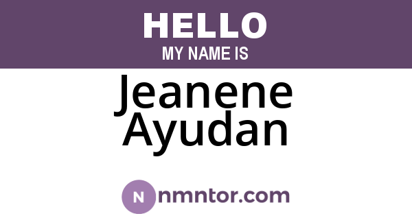 Jeanene Ayudan