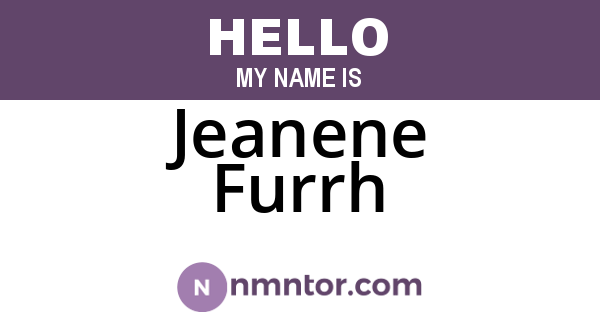 Jeanene Furrh