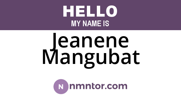 Jeanene Mangubat