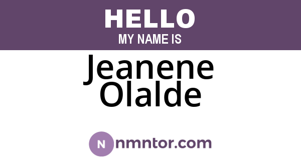 Jeanene Olalde
