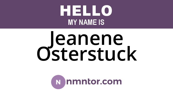 Jeanene Osterstuck