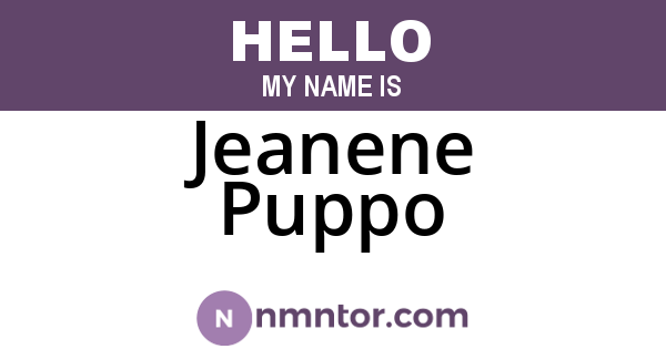 Jeanene Puppo