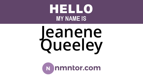 Jeanene Queeley