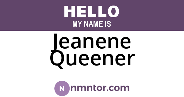 Jeanene Queener