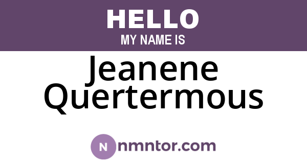 Jeanene Quertermous