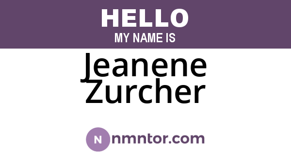 Jeanene Zurcher
