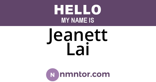 Jeanett Lai