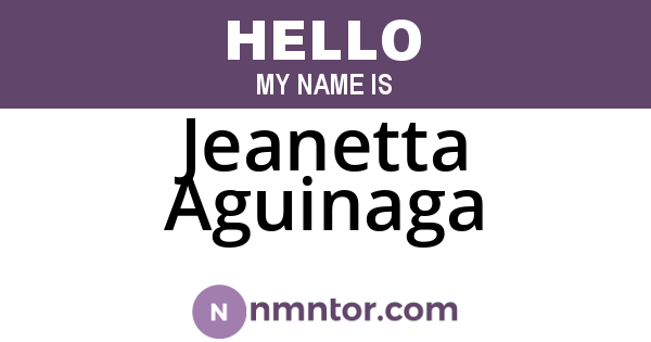 Jeanetta Aguinaga