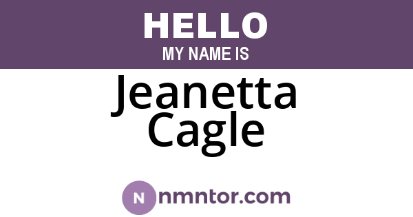 Jeanetta Cagle