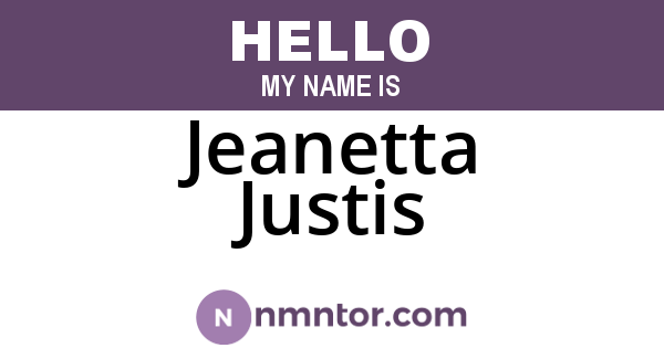Jeanetta Justis