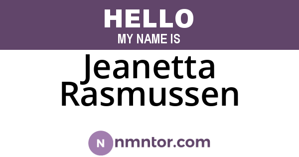 Jeanetta Rasmussen