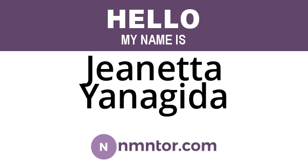 Jeanetta Yanagida