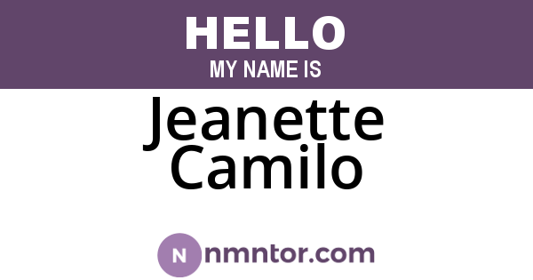 Jeanette Camilo